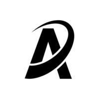 A logo with a black and white image vector