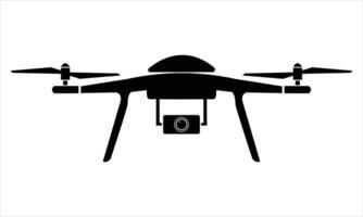 Silhouette of a drone vector