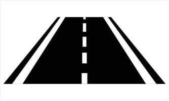 Road Illustration isolated on white background vector