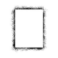 A square frame with black paint on it vector
