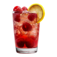 Refreshing raspberry lemonade shot png