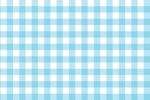 Seamless gingham pattern in light blue and white squares vector