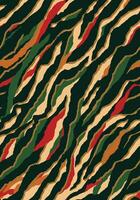 a green, red and brown camouflage pattern vector