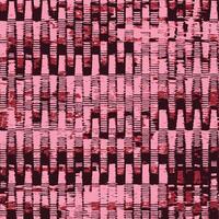 Abstract geometric composition with layered zig-zag structures and complex textures in red and pink tones vector