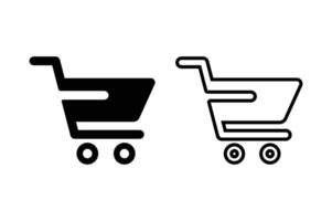 shopping cart icon design vector
