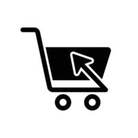 shopping cart icon vector