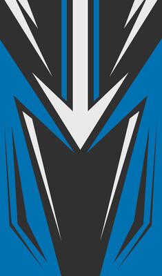 Sports Team Jersey Design with Geometric Arrow Pattern.