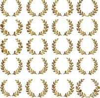 Laurel Wreath floral heraldic element vector