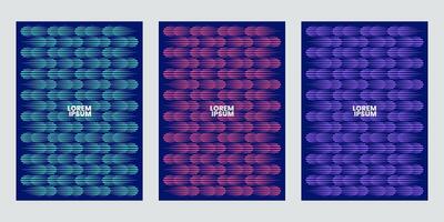 Modern poster background illustration, Set of backgrounds texture cover template with abstract geometric pattern shapes and colorful, ideal design for social media, banner, flyer and brand identity vector