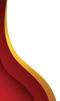 Elegant Red and Gold Certificate Template vector
