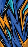 Abstract geometric modern background for sublimation car wrap decal and jersey vector