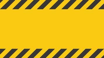 Caution warning background with black and yellow hazard stripes. Construction safety template, attention zone, alert area. Industrial danger design for banner, poster, and web projects. vector