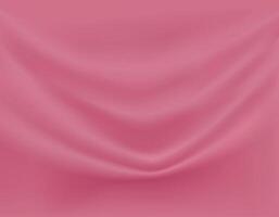 Close-up texture of smooth purple silk material. Shiny crimson background with smooth texture of fabric folds. Textile pattern. vector