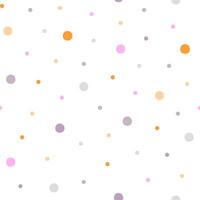 Polka dot seamless pattern, decorative boho texture of round circles in random order, simple minimalist repeat ornament for textile, gift paper, nursery decor vector