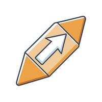 Stylish Arrow Icon Indicating Upward Movement Direction vector