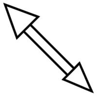 Double Ended Arrow Graphic Element Diagonal Direction vector