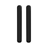 Simple Black Pause Symbol On A White Background vector