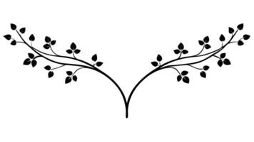 Black And White Illustration Of Tree Branches vector