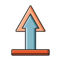 Upload Symbol With Arrow Pointing Upwards Sign Icon vector