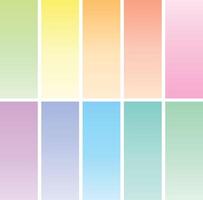 pastel colors gradient effect backgrounds vector
