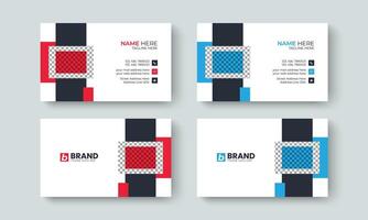 Corporate modern creative and simple business card design layout template. Template design for business card, visiting Card, identity card, contact, branding, stationery design template. vector