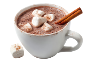 Cozy cocoa delight with marshmallows png