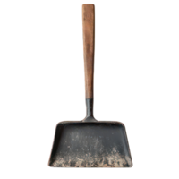 An old shovel with a wooden handle png