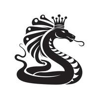 King Cobra Side View vector