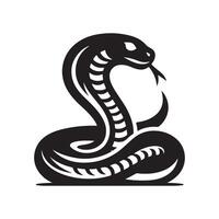 Black Mamba Predator Snake vector