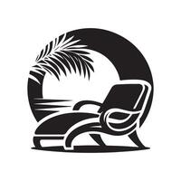Lounge Chair Icon Design vector