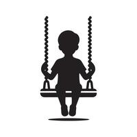 Nature Swing Scene vector