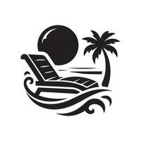 Recliner Lounge Chair Art vector
