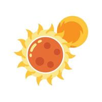 Two Cartoon Suns, Graphics, Isolated on Black vector