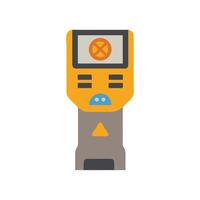 Symbolic Stud Finder Showing Obstacle Wall Scan Icon vector