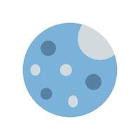 Abstract Planet with Circular Craters on Dark Background vector