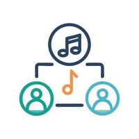 Collaborative Music Creation People, Networking, and Shared Sounds vector