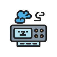 Faulty or Broken Electronic Device with Smoke Effect Icon vector