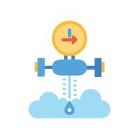 Drip Irrigation System for Agriculture Water Saving Methods vector