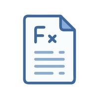 Form Icon File Icon Fx Icon Document Icon vector