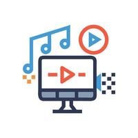 Online creation and editing service platform concept vector