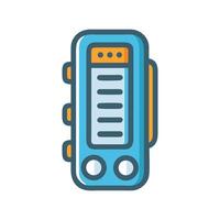 Digital Device Icon Blue Technology Gadget Design vector