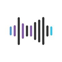 Sound wave illustration of a audio recorder pattern vector