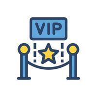 VIP access event entrance with red carpet illustration vector