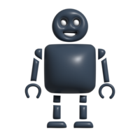 A robot with a smile on its face png