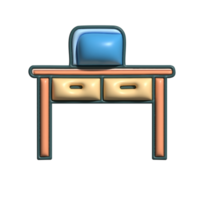 3D Render of Workbench Icon Workshop and DIY Tool Symbol png