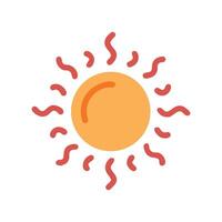 Stylized Sun Icon with Rays on Black Background vector