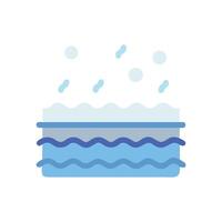 MultiLayer Filtration System Icon with Particles Cleaning Concept vector