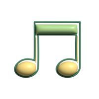 3D Music Note Musical Composition, Rhythm, and Sound Concept png