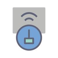 Router and repeater icon for network infrastructure vector