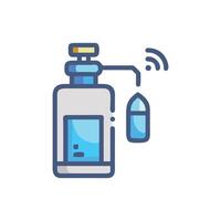 Hand Sanitizer Dispenser with WiFi Connection Illustration vector